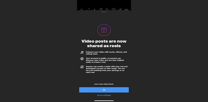 Instagram is going to turn your video posts into Reels Instagram is going to turn your video posts into Reels
