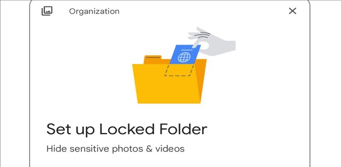 The locked folder feature is only available on Android devices for now and you have to be on Android 6 or higher The locked folder feature is only available on Android devices for now and you have to be on Android 6 or higher