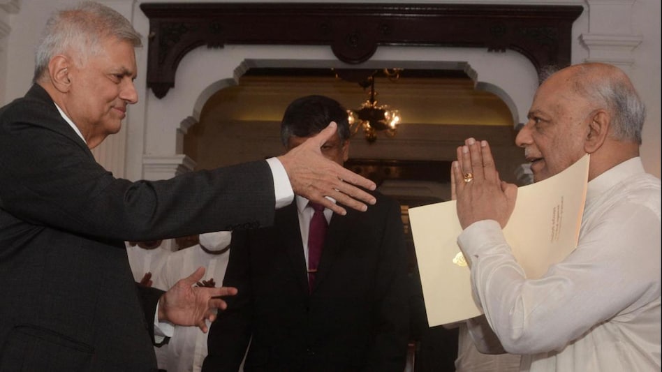 Dinesh Gunawardena is sworn in as the new Prime Minister of Sri Lanka Dinesh Gunawardena is sworn in as the new Prime Minister of Sri Lanka