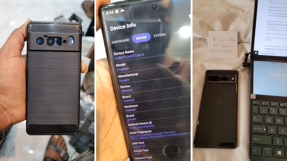 As the photos show, the Pixel 7 Pro prototype seems to have been sent with a case that hides most of its design As the photos show, the Pixel 7 Pro prototype seems to have been sent with a case that hides most of its design