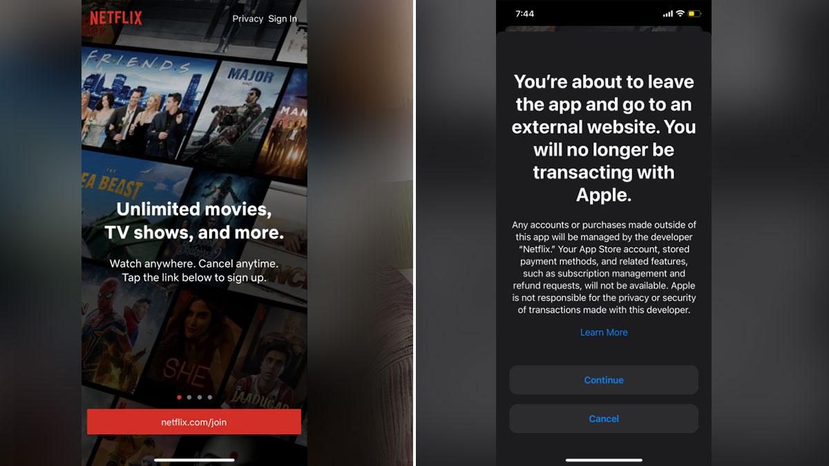 In a contrast to what Apple follows for the App Store, Netflix’s app on iOS has been spotted with a sign-up button that redirects you to the Netflix site In a contrast to what Apple follows for the App Store, Netflix’s app on iOS has been spotted with a sign-up button that redirects you to the Netflix site