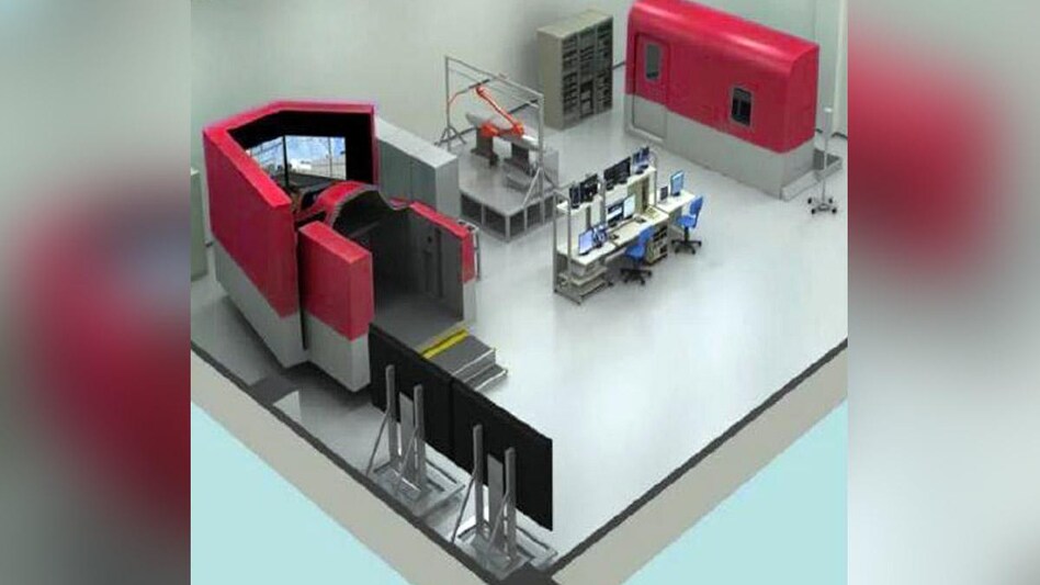 Train set simulator for crew training Train set simulator for crew training