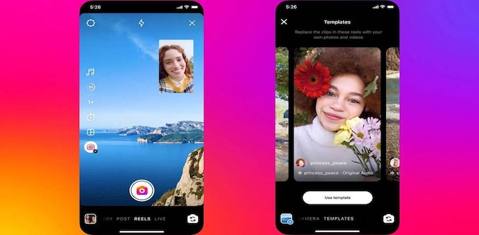 The new Dual feature on Instagram allows users to record videos using the rear and front cameras simultaneously The new Dual feature on Instagram allows users to record videos using the rear and front cameras simultaneously