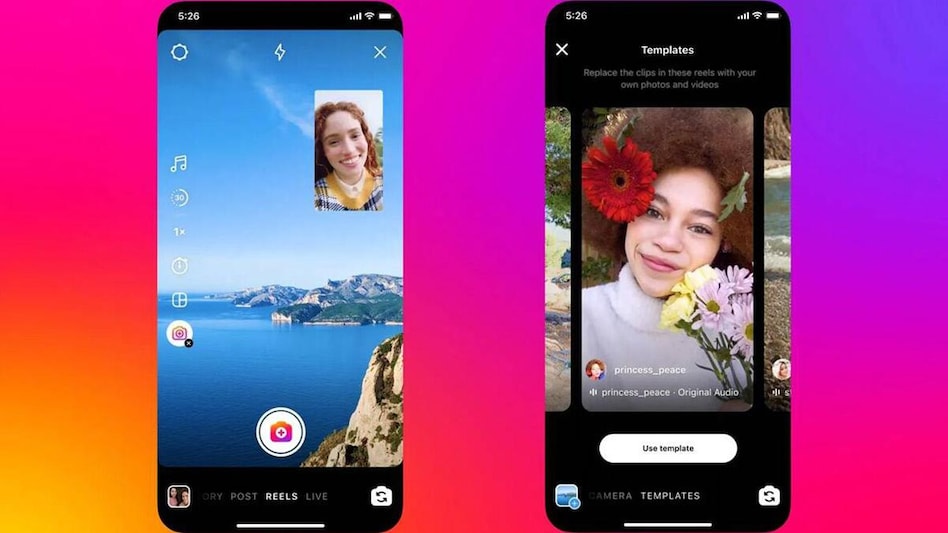 The new Dual feature on Instagram allows users to record videos using the rear and front cameras simultaneously The new Dual feature on Instagram allows users to record videos using the rear and front cameras simultaneously