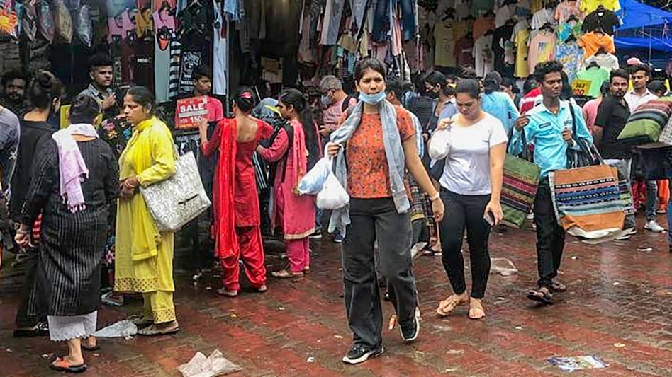 People shop at the Sarojini Nagar market, in New Delhi. (Photo: PTI) People shop at the Sarojini Nagar market, in New Delhi. (Photo: PTI)