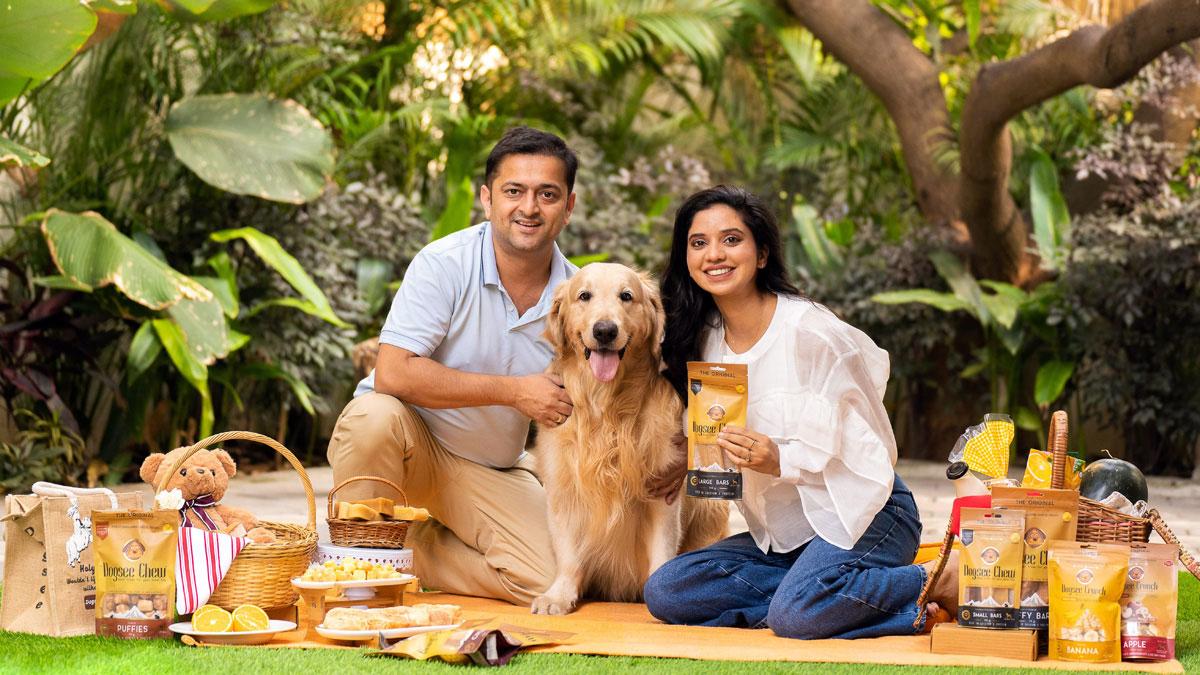 Bhupendra Khanal said that as dog-parents, they always struggled to find healthy treat options for Mowgli Bhupendra Khanal said that as dog-parents, they always struggled to find healthy treat options for Mowgli