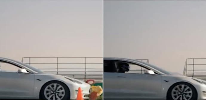 The test used a Tesla Model 3 equipped with the latest FSD version 10.12.2 to conduct safety tests that would demonstrate if the car brakes for children in its path. The test used a Tesla Model 3 equipped with the latest FSD version 10.12.2 to conduct safety tests that would demonstrate if the car brakes for children in its path.
