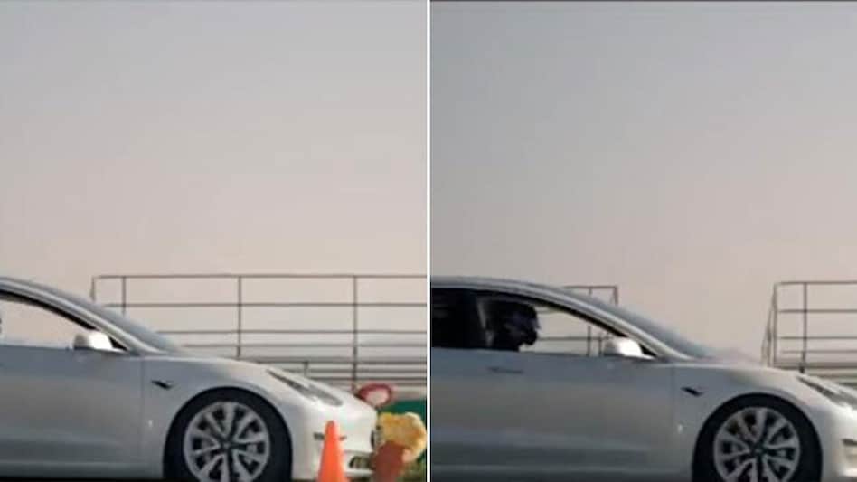 The test used a Tesla Model 3 equipped with the latest FSD version 10.12.2 to conduct safety tests that would demonstrate if the car brakes for children in its path. The test used a Tesla Model 3 equipped with the latest FSD version 10.12.2 to conduct safety tests that would demonstrate if the car brakes for children in its path.