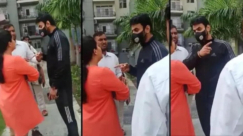 Tyagi was booked by the police for assaulting and abusing a woman resident who objected to him planting trees in the common area of the society. Tyagi was booked by the police for assaulting and abusing a woman resident who objected to him planting trees in the common area of the society.