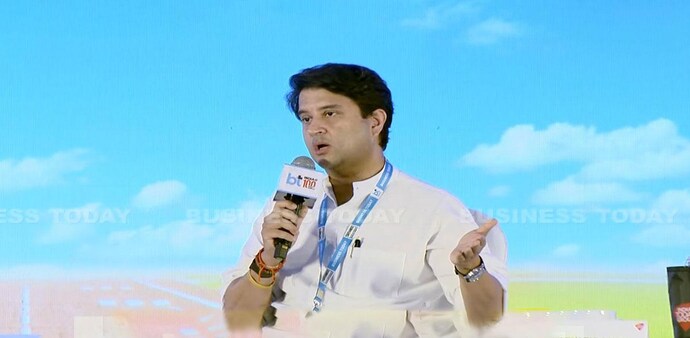 Scindia also talked about government officers learning from the private sector today. Scindia also talked about government officers learning from the private sector today.