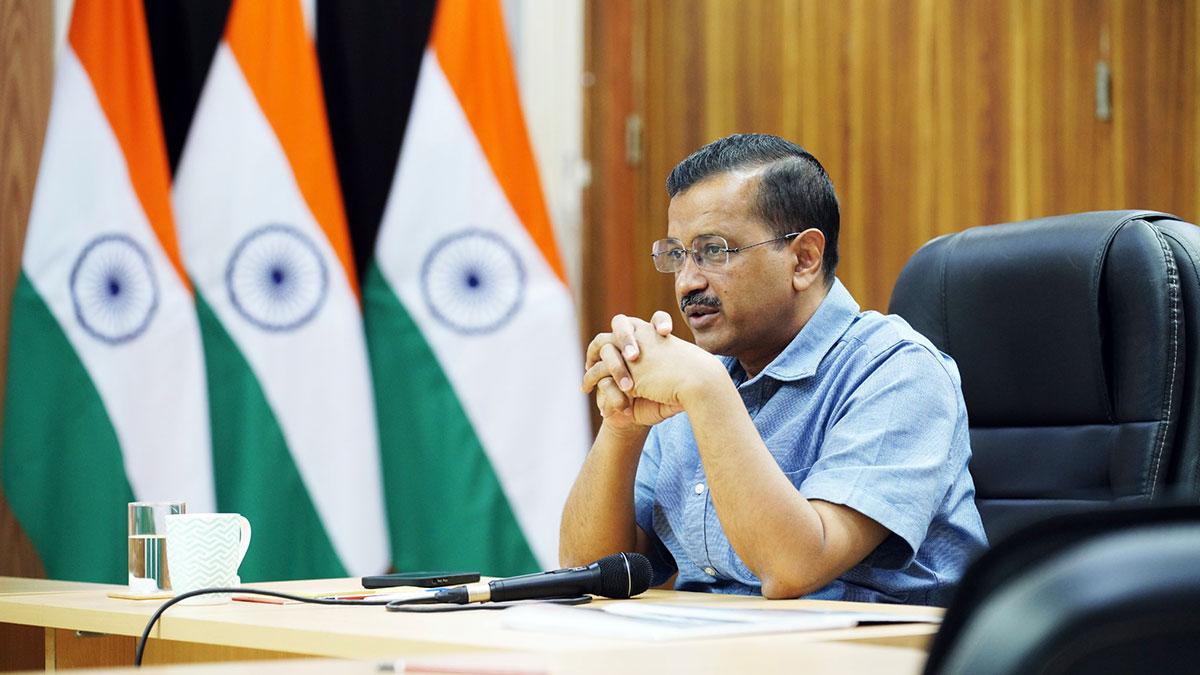 Delhi CM Kejriwal holds meeting on app-based buses Delhi CM Kejriwal holds meeting on app-based buses