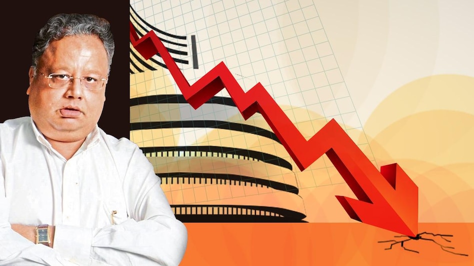 Rakesh Jhunjhunwala owned stocks: Big Bull's major bet Titan Company was down 1.54 per cent to Rs 2,433 against the previous close of Rs 2,471.95 on BSE. Market cap of the luxury goods firm stood at Rs 2.20 lakh crore. Rakesh Jhunjhunwala owned stocks: Big Bull's major bet Titan Company was down 1.54 per cent to Rs 2,433 against the previous close of Rs 2,471.95 on BSE. Market cap of the luxury goods firm stood at Rs 2.20 lakh crore.