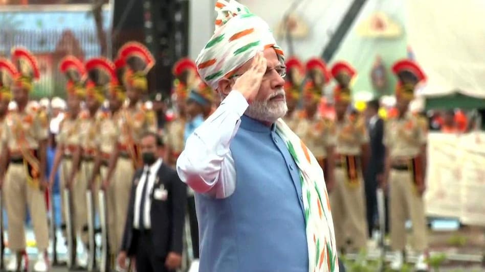 Prime Minister Narendra Modi hoisted the tricolor at the Red Fort and addressed the nation on the 75th Independence Day Prime Minister Narendra Modi hoisted the tricolor at the Red Fort and addressed the nation on the 75th Independence Day