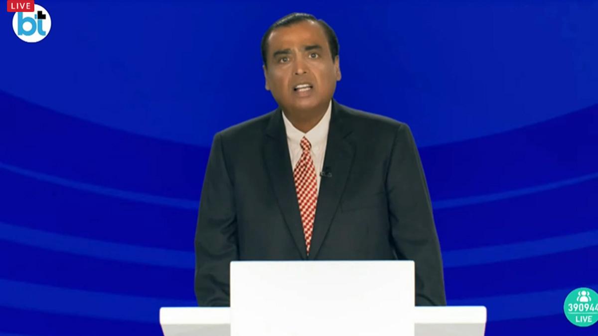 He added Reliance Jio will offer 5G services in every town in India. Ambani was addressing the oil-to-telecom conglomerate’s 45th Annual General Meeting (AGM). He added Reliance Jio will offer 5G services in every town in India. Ambani was addressing the oil-to-telecom conglomerate’s 45th Annual General Meeting (AGM).