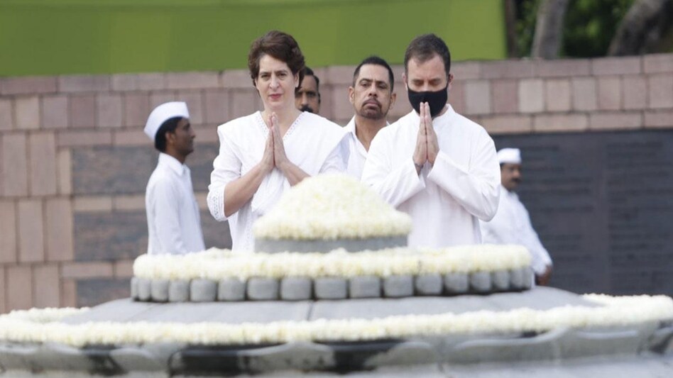 Congress leaders Rahul Gandhi and Priyanka Gandhi Vadra paid warm tributes to their father Rajiv Gandhi on his 78th birth anniversary. Congress leaders Rahul Gandhi and Priyanka Gandhi Vadra paid warm tributes to their father Rajiv Gandhi on his 78th birth anniversary.