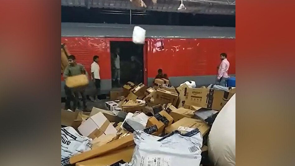 These parcels are said to be from e-commerce firms like Amazon and Flipkart. These parcels are said to be from e-commerce firms like Amazon and Flipkart.