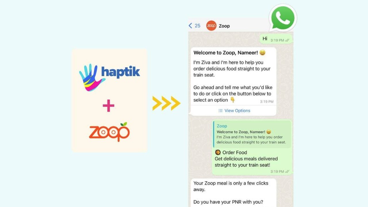 IRCTC now lets you order food online on train using WhatsApp