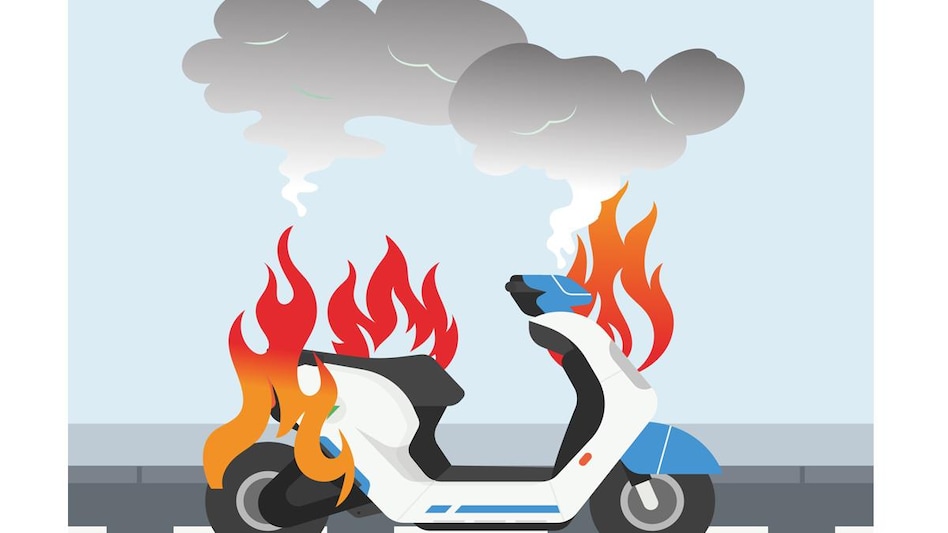 E-scooter catches fire in Tamil Nadu while being left on charge (Representative image: Autocar India) E-scooter catches fire in Tamil Nadu while being left on charge (Representative image: Autocar India)