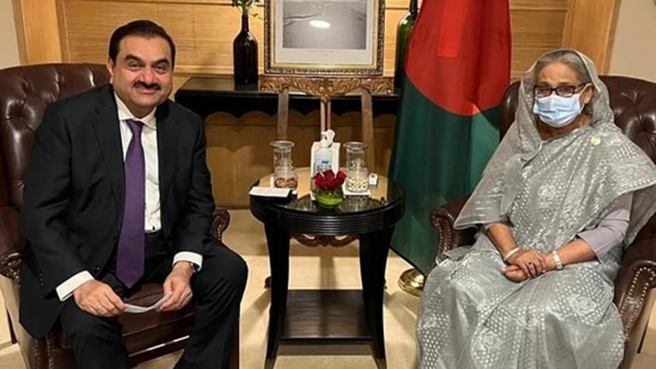 Industrialist Gautam Adani on Monday met Bangladesh PM Sheikh Hasina in New Delhi and praised her for “inspirational and stunningly bold” vision for her country. Industrialist Gautam Adani on Monday met Bangladesh PM Sheikh Hasina in New Delhi and praised her for “inspirational and stunningly bold” vision for her country.
