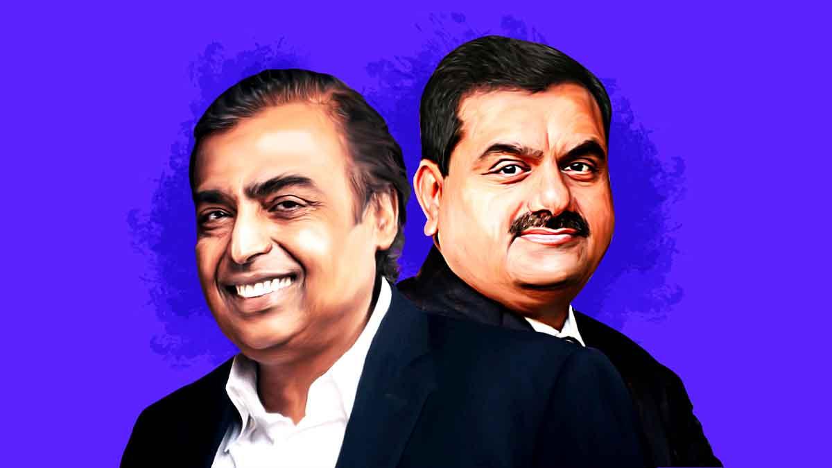 While there is a gap of eight positions between the two of India's richest businessmen, both Adani and Ambani are still India's top two richest people. While there is a gap of eight positions between the two of India's richest businessmen, both Adani and Ambani are still India's top two richest people.