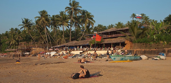 Goa's Curlies was being demolished on Friday morning Goa's Curlies was being demolished on Friday morning