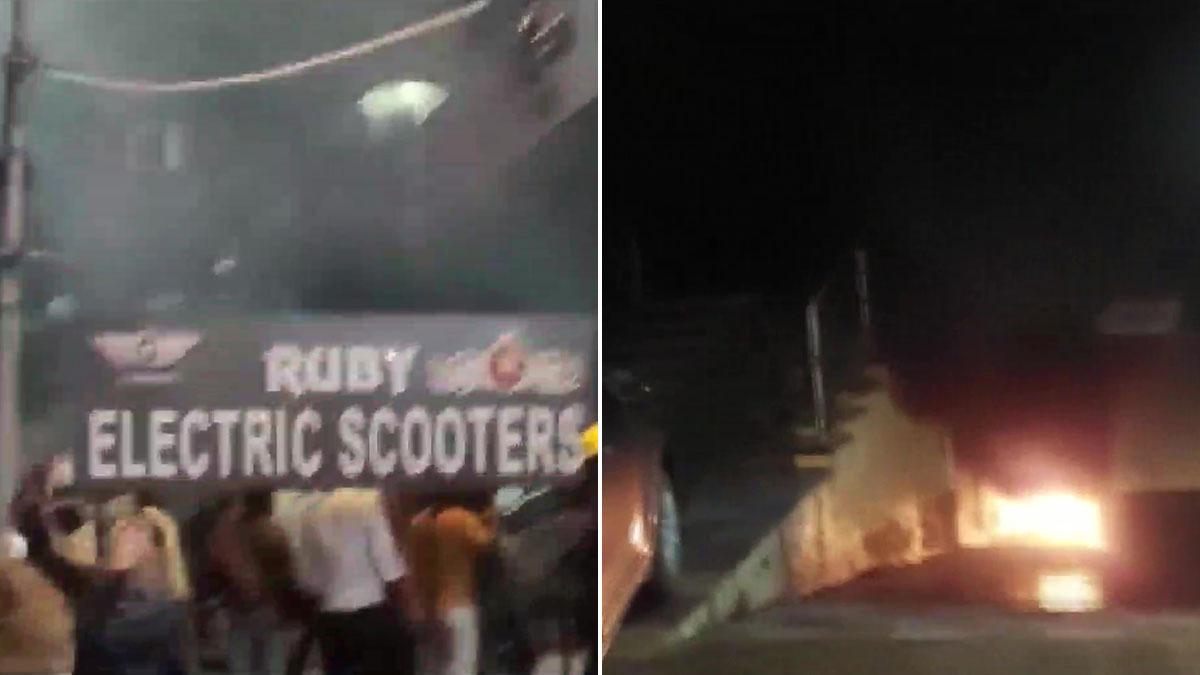 Secunderabad e-bike showroom fire Secunderabad e-bike showroom fire