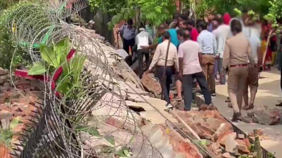 State police and fire department officials swung into action as multiple JCBs were deployed to clear the resultant debris, as per officials. State police and fire department officials swung into action as multiple JCBs were deployed to clear the resultant debris, as per officials.