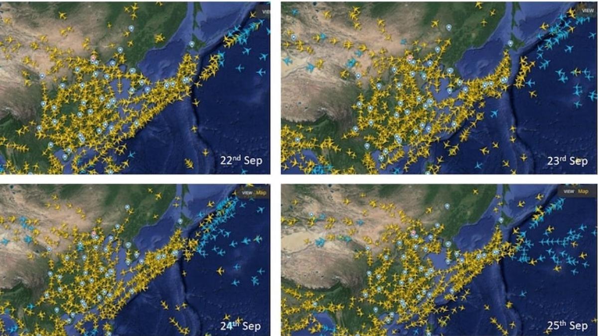 Jennifer Zeng posted some screenshots and claimed that nearly 60 per cent of flights were canceled across China on September 21. Jennifer Zeng posted some screenshots and claimed that nearly 60 per cent of flights were canceled across China on September 21.