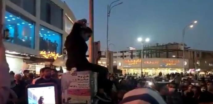 Furious crowds also called for the fall of the country's supreme leader Ayatollah Ali Khamenei. Furious crowds also called for the fall of the country's supreme leader Ayatollah Ali Khamenei.