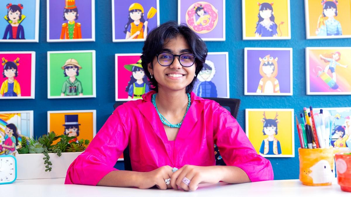 NFT artist, Teresa Melvin (13) is the creator of AvaRamona NFT artist, Teresa Melvin (13) is the creator of AvaRamona