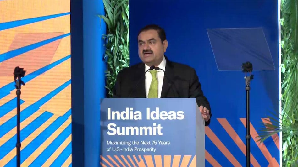 Gautam Adani at the US India Business Council (USIBC) Global Leadership Award. Gautam Adani at the US India Business Council (USIBC) Global Leadership Award.