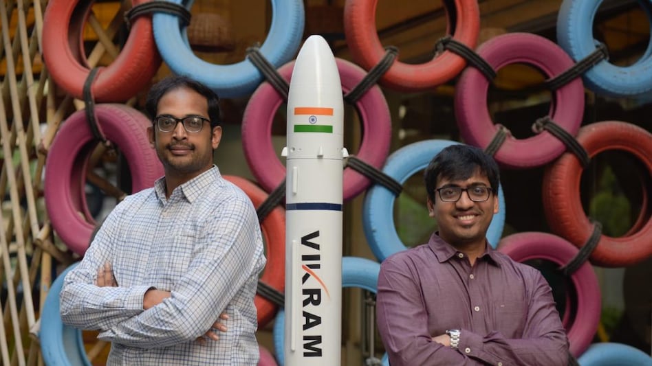 Naga Bharat Daka (Left) and Pawan Kumar Chandana (Right), co-founders of Skyroot Aerospace Naga Bharat Daka (Left) and Pawan Kumar Chandana (Right), co-founders of Skyroot Aerospace
