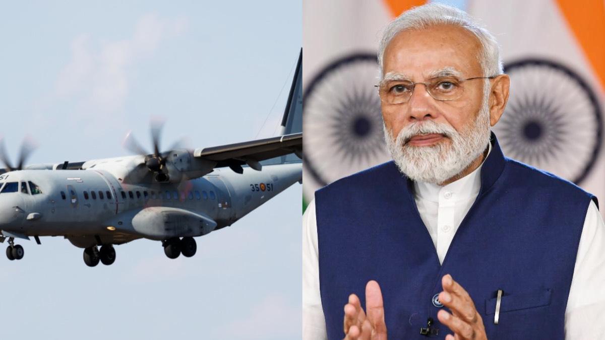 PM unveils project worth Rs 22,000 cr to build Tata Group's C-295 transport aircraft The aircraft built in India would be delivered between September 2023 and August 2025