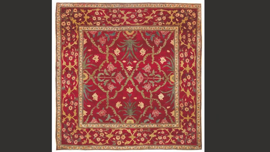 Rare Mughal era pashmina carpet sold at auction for over 5 million pounds (Photo: Christie’s Images 2022) Rare Mughal era pashmina carpet sold at auction for over 5 million pounds (Photo: Christie’s Images 2022)