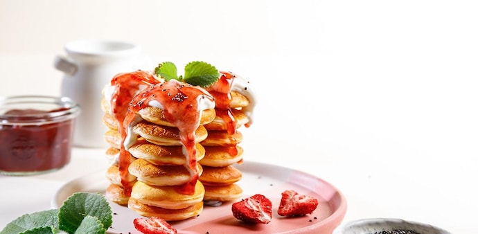 Holland pancakes, a new dessert on the menu Holland pancakes, a new dessert on the menu