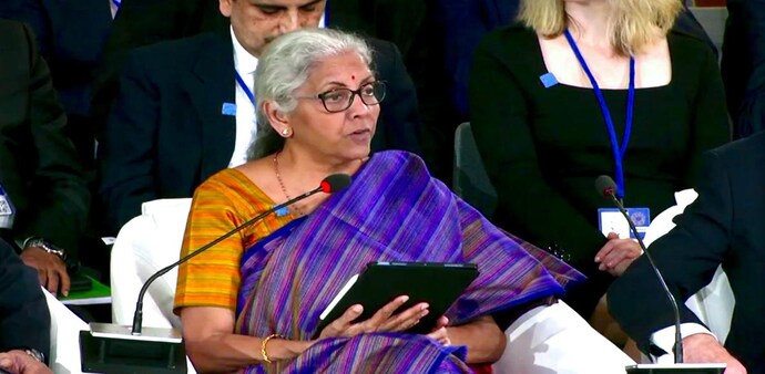 FM Nirmala Sitharaman defended the performance of Rupee and it has performed much better than other emerging market currencies FM Nirmala Sitharaman defended the performance of Rupee and it has performed much better than other emerging market currencies