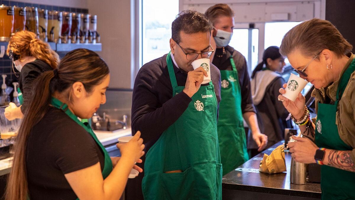 Brownie trifle with caramel': Starbucks' Indian-origin CEO-designate takes 'first sip' of familiarisation - BusinessToday