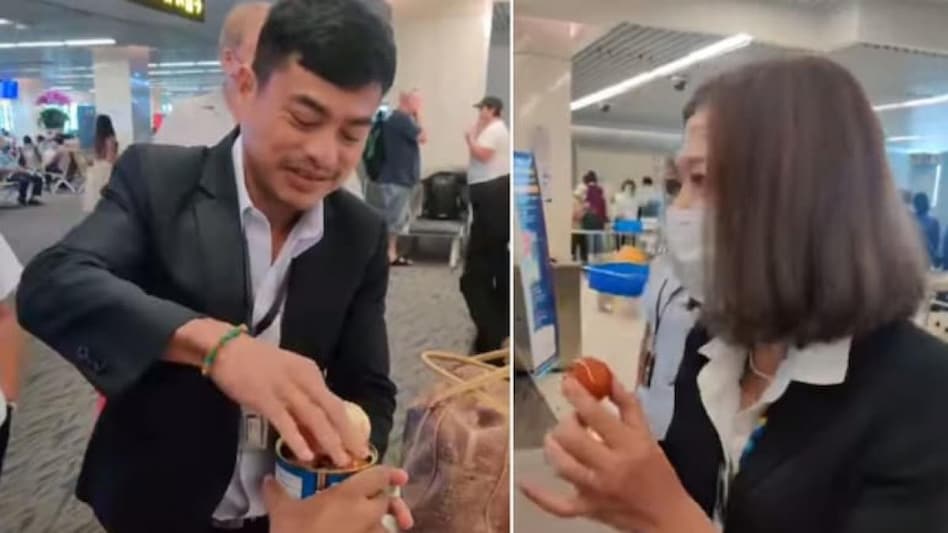 Gulab jamuns not allowed! Indian man offers sweets to Thai airport staff Gulab jamuns not allowed! Indian man offers sweets to Thai airport staff