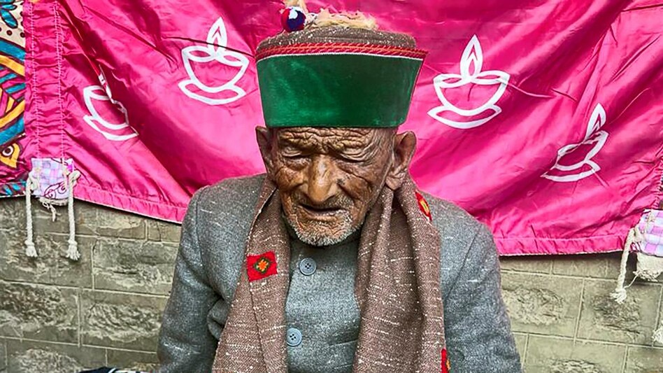 Independent India’s first voter Shyam Saran Negi, in Kinnaur district. Independent India’s first voter Shyam Saran Negi, in Kinnaur district.