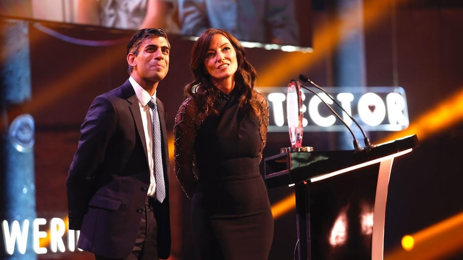 Prime Minister Rishi Sunak and Davina McCall at the Sun's Who Cares Wins awards Prime Minister Rishi Sunak and Davina McCall at the Sun's Who Cares Wins awards