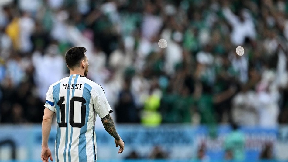 In the first half, Lionel Messi opened the scoring from the spot after VAR intervention saw Argentina earn a penalty against Saudi Arabia. In the first half, Lionel Messi opened the scoring from the spot after VAR intervention saw Argentina earn a penalty against Saudi Arabia.