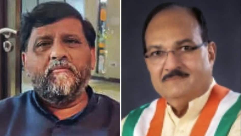 Candidates from Morbi seat; (L-R) BJP's Kantilal Amrutiya and Congress' Jayantilal Patel, for Gujarat Assembly elections Candidates from Morbi seat; (L-R) BJP's Kantilal Amrutiya and Congress' Jayantilal Patel, for Gujarat Assembly elections
