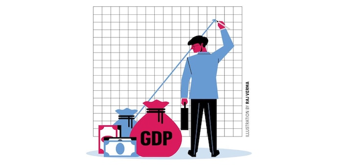 On one side, the coin shows India as the world's fastest-growing economy. Flip it, and GDP growth is clearly slowing. And that could be a worry On one side, the coin shows India as the world's fastest-growing economy. Flip it, and GDP growth is clearly slowing. And that could be a worry