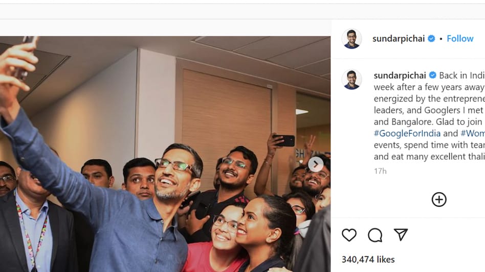 At the event, alongside the IT minister, Pichai was fulsome in praise for the India export story. At the event, alongside the IT minister, Pichai was fulsome in praise for the India export story.