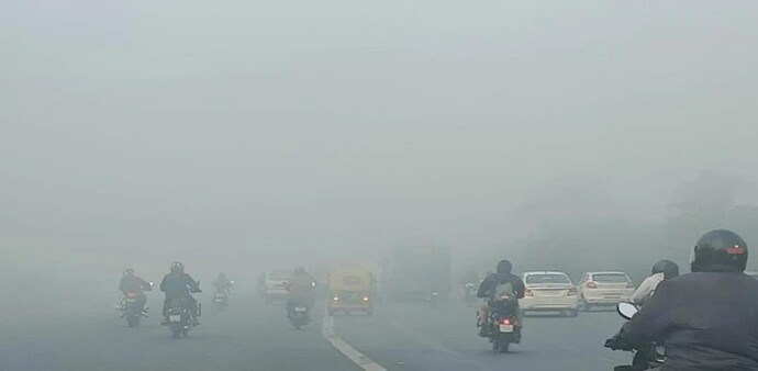 On Tuesday, dense to very dense fog engulfed the Indo-Gangetic plains, including Delhi. On Tuesday, dense to very dense fog engulfed the Indo-Gangetic plains, including Delhi.