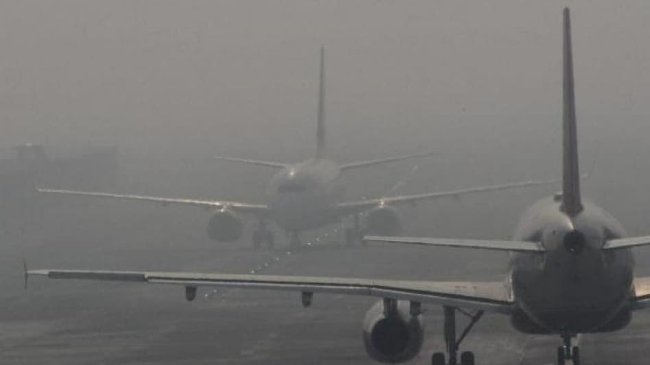 Cold wave: Flights were also delayed and cancelled due to low visibility. Cold wave: Flights were also delayed and cancelled due to low visibility.