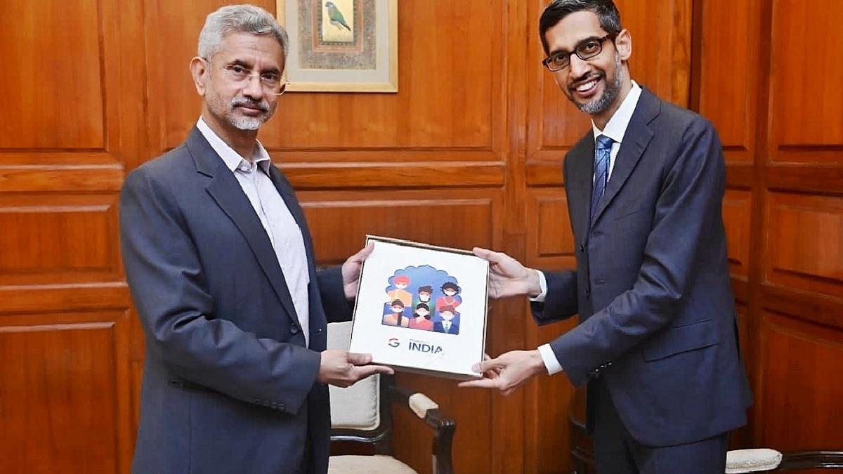 'Discussed India’s digital transformation,' says EAM Jaishankar after meeting Google CEO Sundar Pichai