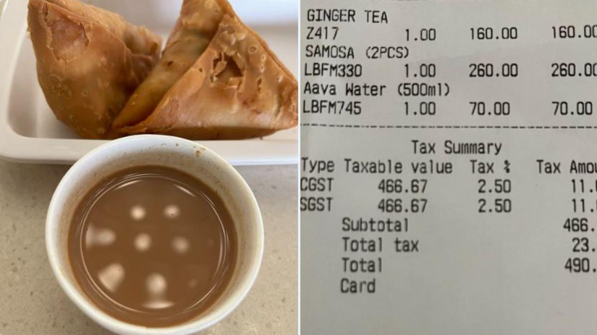‘Kaafi achhe din’: Journalist tweets about Rs 490 bill at Mumbai airport, netizens respond