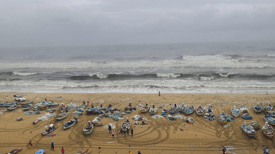 Fishing boats anchored at the sea-shore ahead of the landfall of cyclonic storm Mandous, in Chennai (Photo: PTI) Fishing boats anchored at the sea-shore ahead of the landfall of cyclonic storm Mandous, in Chennai (Photo: PTI)
