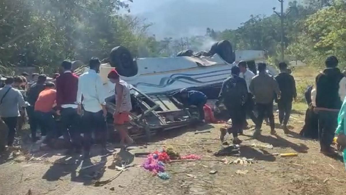 The accident happened on Old Cachar Road near the Longsai area of the hill district, around 55 km from Manipur capital Imphal The accident happened on Old Cachar Road near the Longsai area of the hill district, around 55 km from Manipur capital Imphal